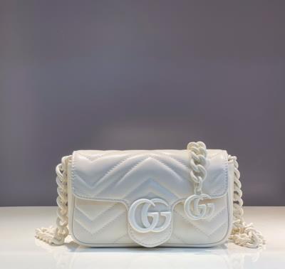 wholesale quality gucci gg marmont 699757 white